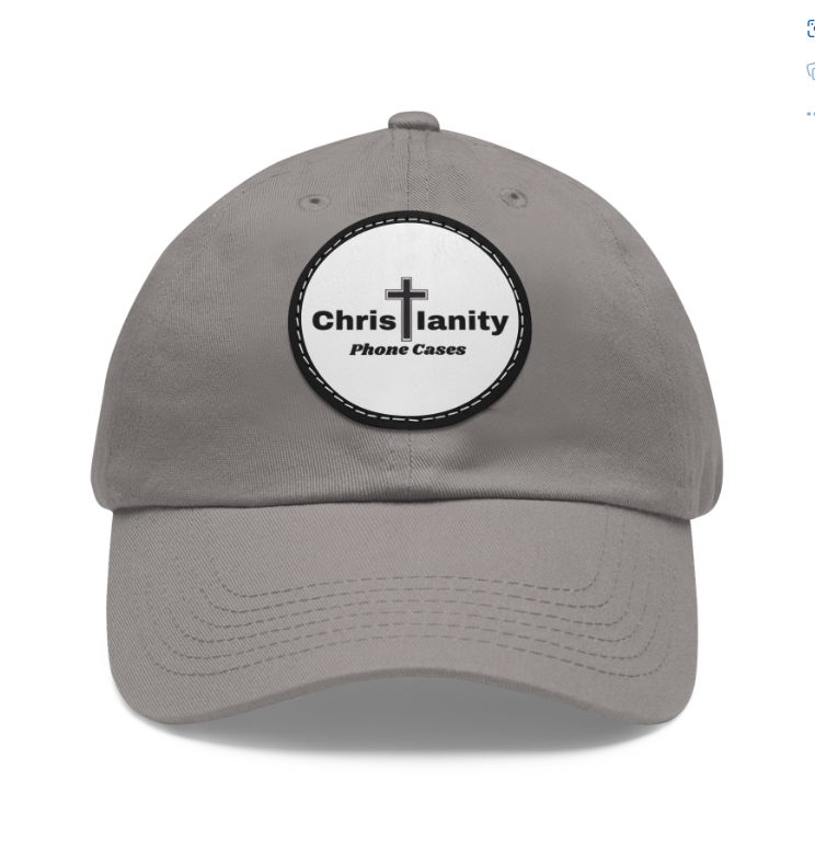 One Size "Christianity Phone Cases" Grey / Black Patch Hat