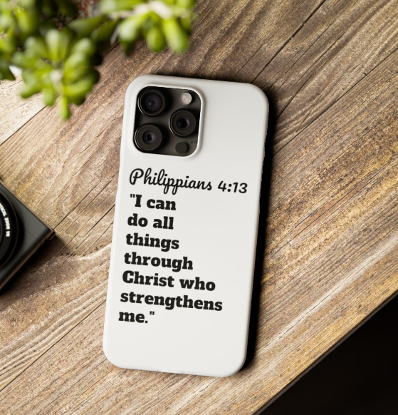 Christianity "Philippians 4:13" Iphone 15 All Models